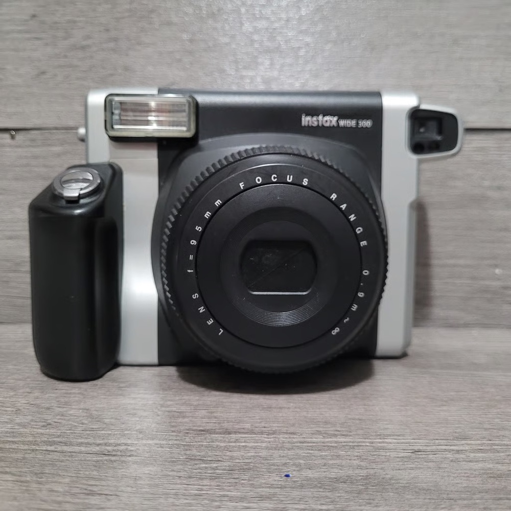 Instax Black and Silver Film Camera with Wide Format